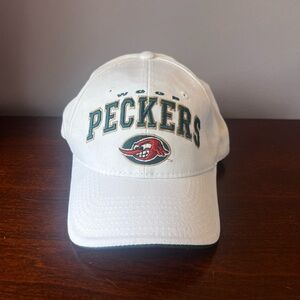 Zephyr Wood Peckers Hat Cap Men's Green and‎ White NWT